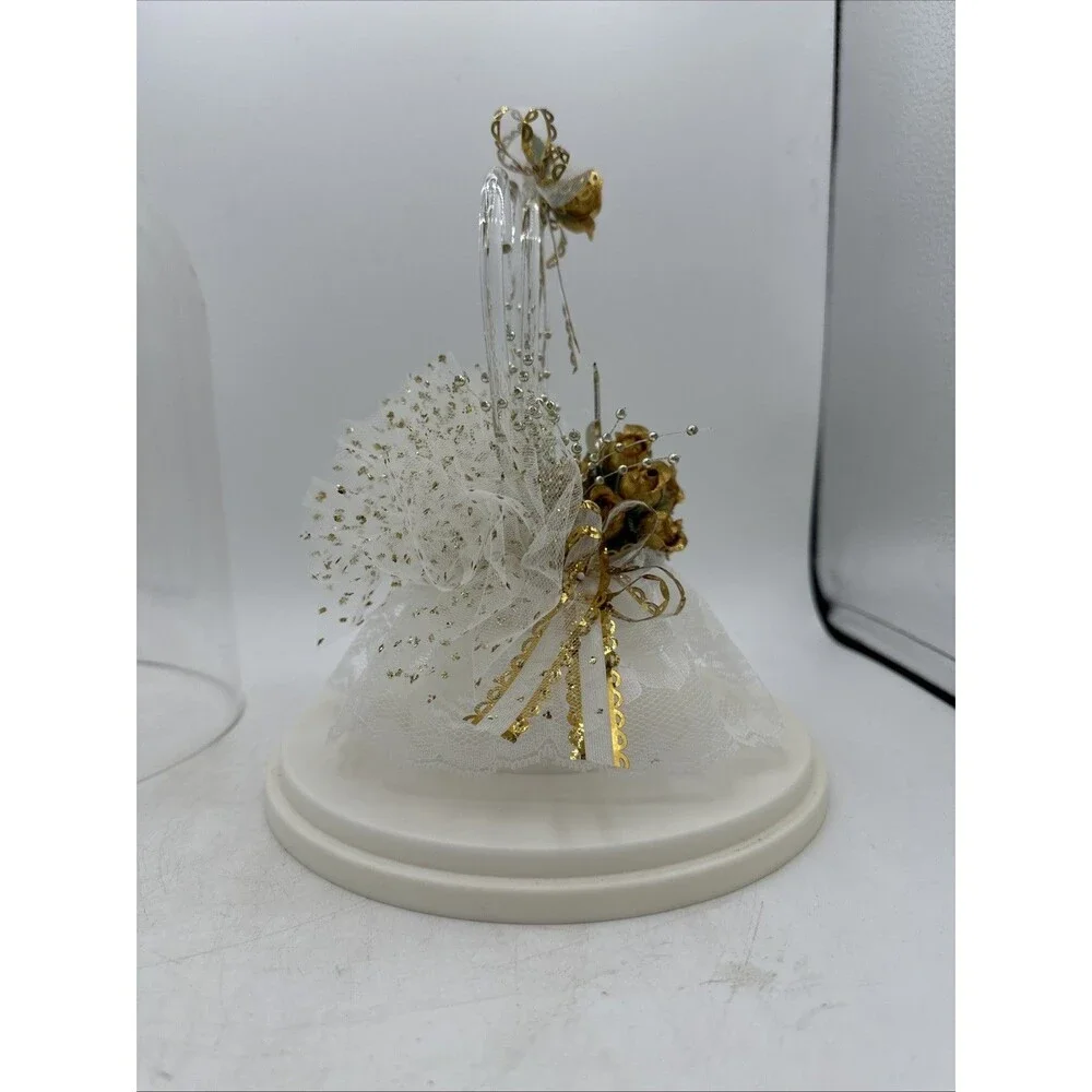 Vintage Cake Topper 50th Anniversary Wedding And Display Case Treasure Masters